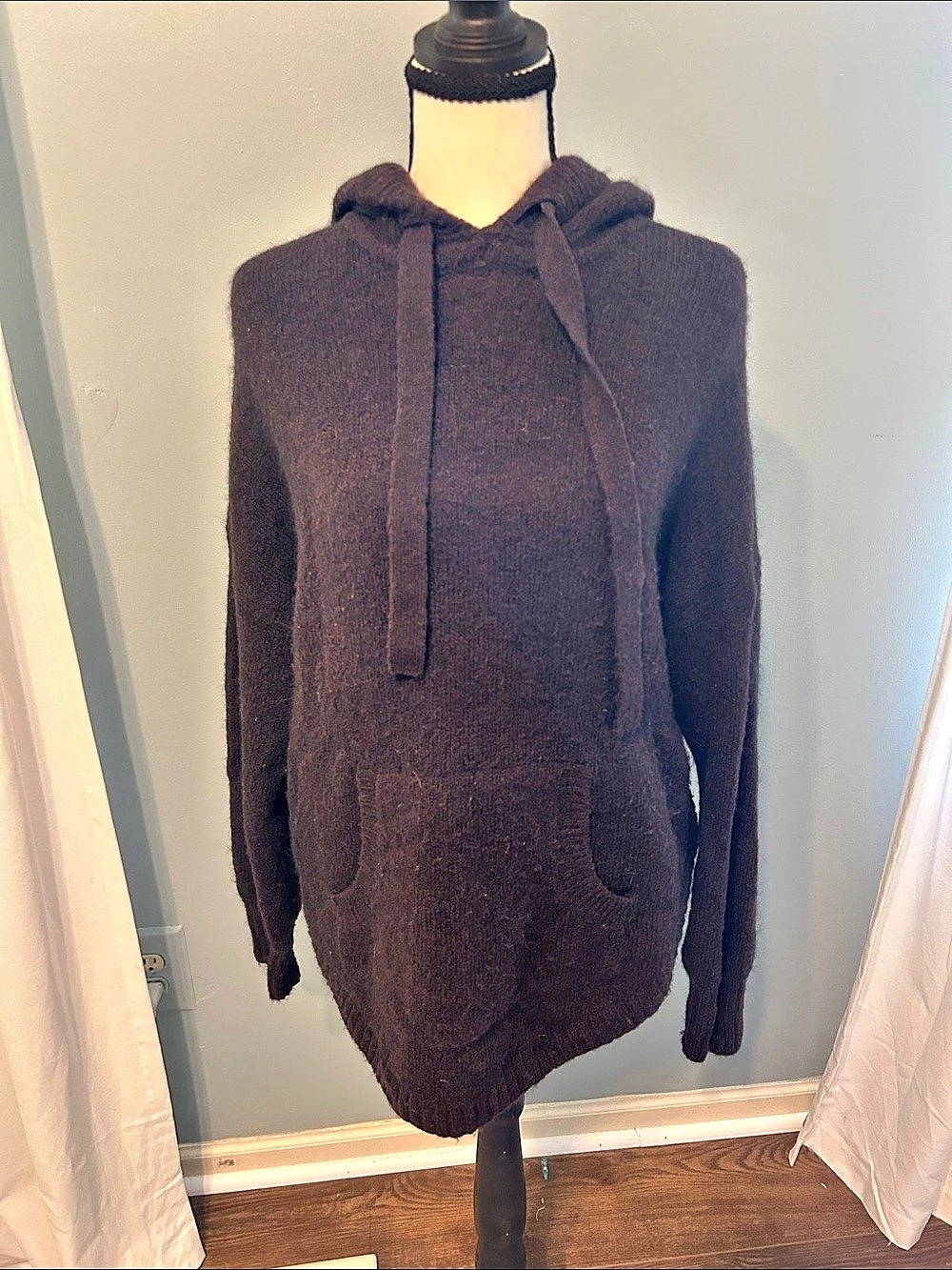 Madewell Wilmington Hoodie Sweater Brown Medium